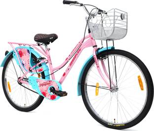 AVON MAGNA 26T Cyclefor Girls & Women with Carrier and Front Basket & Side Dash Guard 26 T (inch) Hybrid Cycle/City Bike