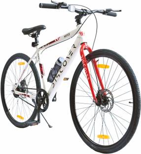 Fastway Bicycle Hopper Discover 29x700C White With Dual Disc Brakes 700C T (inch) Hybrid Cycle/City Bike