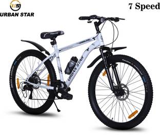 Urban Star DELTA | 7 SPEED | DUAL DISC | FRONT SUSPENSION | SEMI FITTED | FOR 13+ & ADULTS| 26 T (inch) Mountain Cycle