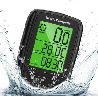FCC RACING Bike 19 Functions IP54 Waterproof Bicycle Speedometer Odometer Cycling Computer Wireless Cyclocomputer