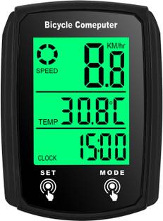 SHIVEXIM Universal 19 Functions IP54 Waterproof Bicycle Speedometer Odometer Wireless Cyclocomputer