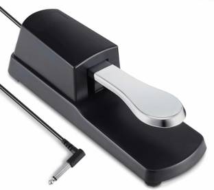 DawnRays Sustain Pedal Foot Damper Pedal for Digital Electronic Piano Keyboard Sustain Pedal for Yamaha,Roland,Casio,Korg,Behringer,Moog - Universal Foot Pedal Black Damper & Sustain Pedal