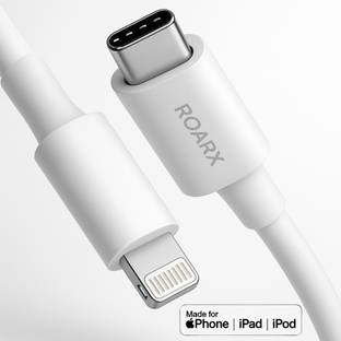 RoarX Lightning Cable 1 m TPE Real Original 20 watt PD for apple charger data cable compatible for Apple iphone 11 12 13 14 15 XR XS Max X SE SE2 Original cable for apple charger data cable c type