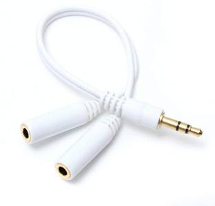 C&E 2-in-1 Cable 0.1 m 3.5mm Male Jack Y Audio Splitter Aux Cable