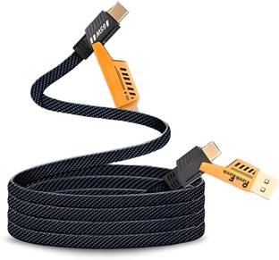 PunnkFunnk Micro USB Cable 1.5 A 1 m Copper Braiding | 4 in 1 Data Cable | Type C to Lightning | USB to Lightning & Type C | Suitable For All New Android & iOS Smartphone