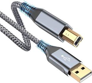 Jihaan 3-in-1 Cable 1.8 m High Speed Printer Cable (1.8 Meter ) with 480 Mbps Transfer Speed Nylon Braided