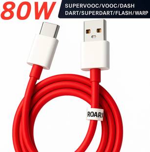 RoarX USB Type C Cable 8 A 1 m Nord Series N10 N100(Oneplus Series 11, 10,9,8,7,6,5,3 Series,10Pro) Supervooc 80w cable compatible with Oneplus 80W Charging Cable USB to Type C Warp Charger SuperVooc/Dash Super Charge Cable for Oneplus 12,12R,11,11R,10 Pro,10R,10T,9RT,9R,8T Nord 4, CE4, 3,CE3 Lite, Nord 2,Ce 3 5G, Ce3 Lite