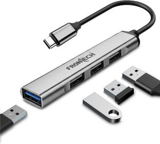 Frontech 4-in-1 Cable 1.5 m - NC-0041 Type-C USB Hub – High-Speed Data Transfer with Sleek Metal Finish