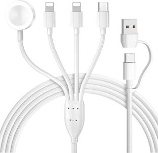 ZITRONIX 4-in-1 Cable 2 A 1.8 m Copper Braiding USB C Multi Device Magnetic iWatch Charger Lightning Cable