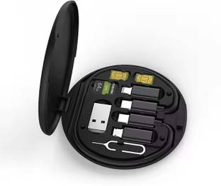 EcoRoots 4-in-1 Cable 1 m All In One Data cable set Multifunction Fast charging Universal Smart Adapter M8