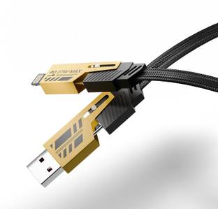 Orionis 4-in-1 Cable 6 A 1 m Additional shielding (UTP) 4 in 1 Metal Flat Braided Indestructible Cable