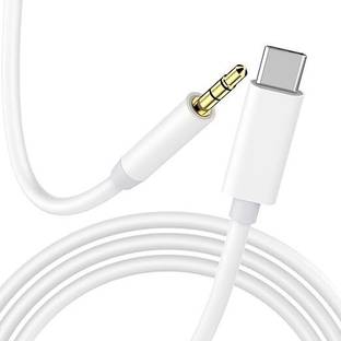 Boom AUX Cable 5 A 1 m Type-C 1 m Ikonnect C+ Type C 3.5mm Unbreakable Nylon Braided Aux Cable with 1M Length