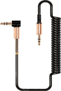 ONCRO AUX Cable 1.2 m 3.5mm aux cable male to male spiral stereo cable stretchable car aux 3.5 mm both