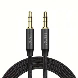 Bestor AUX Cable 1.5 m Braided Male to Male 3.5mm Gold Plated Connectors