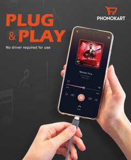 PHONOKART AUX Cable 0.14 m TYPE C TO 3.5MM JACK HEADPHONE ADAPTER