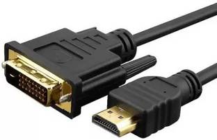 ULTRABYTES DVI Cable 1.5 m HDMI to DVI Cable Bi-Directional, HDMI Male to DVI(24+1) Male Braid Cable