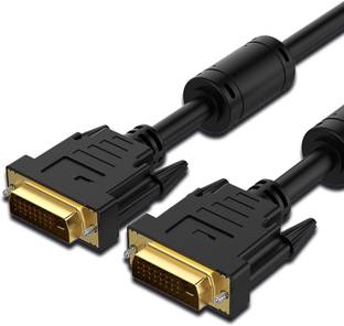 ZEBRONICS DVI Cable 2 m ZEB-DVI20 is a 2m Cable that supports 4K @60Hz, strong, durable with gold-plated