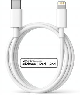 RoarX Lightning Cable 6 A 1 m Type-C to Lightning Cable Apple Certified (Mfi) Sync & Charge Cable