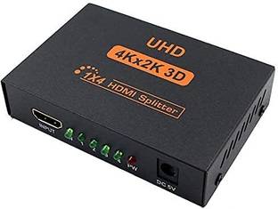 VOOCME HDMI Adapter 0 m 1 in 4 Adapter Compatible with HDTV, DVD, PS3, Xbox