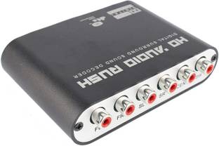 VOOCME HDMI Adapter 0.02 m Surround Decoder 5.1 Channel Coaxial Dolby AC3 Converter Analog Audio Black