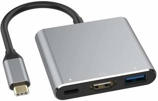 Etzin HDMI Cable 0.07 m metal USB C to HDMI Multiport Adapter, 3 in 1 USB C Hub EPL-221TC