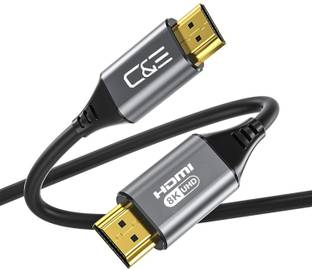 C&E HDMI Cable 2 m Meter Certified 8K HDMI Cable 2.1V HDMI 8K/60HZ 4K/120HZ Black cable 6 FT