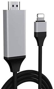 RuhZa Lightning Cable 2 m Lightning To Hdmi Hdtv Tv Av Cable Cord Adapter| 6.6Ft 2K@60Hz,1080P Digital Av Adapter Sync Screen Connector