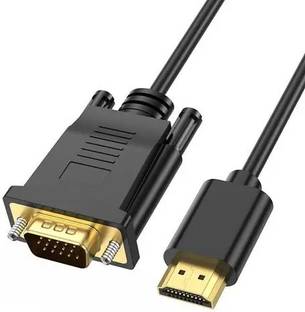 माइक्रोवेयर HDMI to VGA Cable Converter, 6ft 1.5M 1080P HDMI Male to VGA Male D-SUB 15 Pin M/Connector Adapter Cable Cord, HDMI Cable