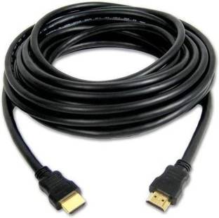 TERABYTE HDMI Cable 5 m Digital Cable 5m HDMI HD Wire Round HDMI Cable High Speed with Ethernet v1.4 Full HD 4K 3D ARC HD TV or Projector for LED LCD Laptop PS3 X Box (Black)