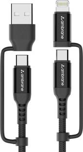 Ambrane Lightning Cable 2 A 1.2 m Fast Charging & Data Sync 5A Lightning Y6