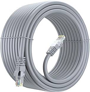 RAREGEAR LAN Cable 50 m LAN Cable with Gold Plated Connectors Supports Upto 1000Mbps Rj45 Cat-6 Ethern...
