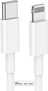 RoarX Lightning Cable 1 m PVC 20W USB-C to Lightning Cable for Fast Charging 1 m Lightning Cable