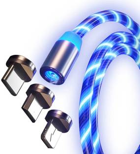 BSVR Lightning Cable 1.2 m Lighting Magnetic 3 IN 1 Data Cable 106 Nylon Braided 3.0A 360 Degree Rotate