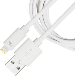 MX Lightning Cable 2.4 A 1 m Copper Braiding 8 Pin USB 2.0 for Fast Charging and Data Sync