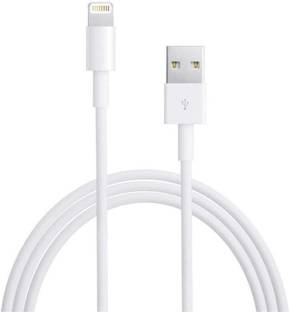 MAK Lightning Cable 2 A 1 m USB to Lightning Cable For Rapid Charging in iOS Devices