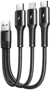 FKU Lightning Cable 12.5 m 3-In-1 Multi-Functional Usb Type C Cable For Charging Adapter, Smartphone