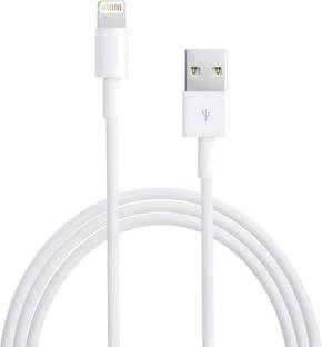 MAK Lightning Cable 2 A 1 m USB to Lightning Cable For Rapid Charging in iOS Devices