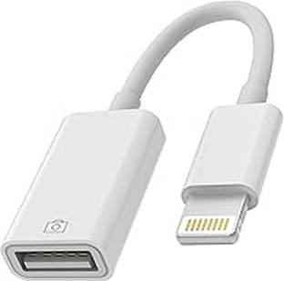 Eewe Lightning Cable 0.5 A 0.1 m Braided Shielding iPad USB Camera Adapter – OTG Cable for Keyboard, MIDI, Flash Drive