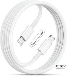 Ailkin Lightning Cable 3 A 1 m Type C to Lightning MFI Certified 20W Fast Sync & Charge 1M Cable