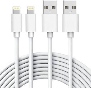 MAK Lightning Cable 2.4 A 1.1 m USB A to Lightning (Pair of 2) Fast Charging Data Sync Cable Supports iOS Devices