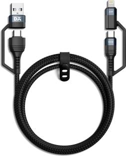 DailyObjects Lightning Cable 1 m Braided SURGE 4-in-1 Universal Braided Charging Cable | Compatible With All Smartphones