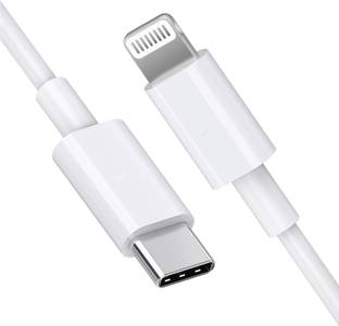 SANNO WORLD Lightning Cable 3 A 2 m USB C To Lightning Sync & Charge Cable for iPhone 14/13/12/11 Pro Max/XS MAX/XR/XS/X/8/iPad & iPod, All iPhones, fast Charging Lightning Cable, (Pack of 1) - WHITE