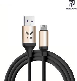 GLOBAL NOMAD Lightning Cable 1.2 m SILICON COATED USB TYPE A LIGHTNING FAST CHARGING CABLE