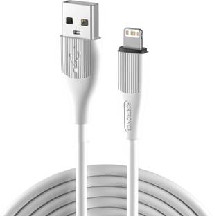 Portronics Lightning Cable 1 m Silklink 3A USB to 8 Pin Fast charging Cable for Lightning Devices, Premium Silicon Cable