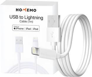 HOMEMO Lightning Cable 6 A 1 m USB to Lightning Cable 3.2 Feet For Fast Charging