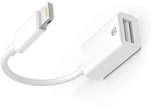 Velmi Lightning Cable 0.5 A 0.1 m Braided Shielding Plug and Play USB OTG Adapter – Lightning to USB 3.0 for MIDI, Mouse, Camera