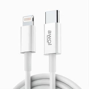 awQi Lightning Cable 3.2 A 1 m Fast Charging and High Speed Thermoplastic (TPE) Cable, MFi Compatible AQ D902