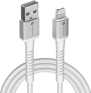 Portronics Lightning Cable 3 A 2 m Konnect X Nylon Braided Fast Charging and Data Sync