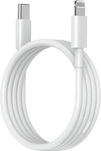 RoarX Lightning Cable 3 A 1 m PVC W PD Fast Charging Type C to Lightning Cable Compatible for iPhone 11, X, XR, 12, 12 Pro, 12 mini, 13 , 13 Pro, 13 Pro Max, 14, 14 plus, 14 pro, 14 pro max fast charging for apple data cable c type