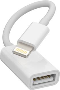 RuhZa Lightning Cable 0 A 0.5 m NA Lightning to USB Camera Adapter Data Sync Cable Compatible with iPad / iPhone
